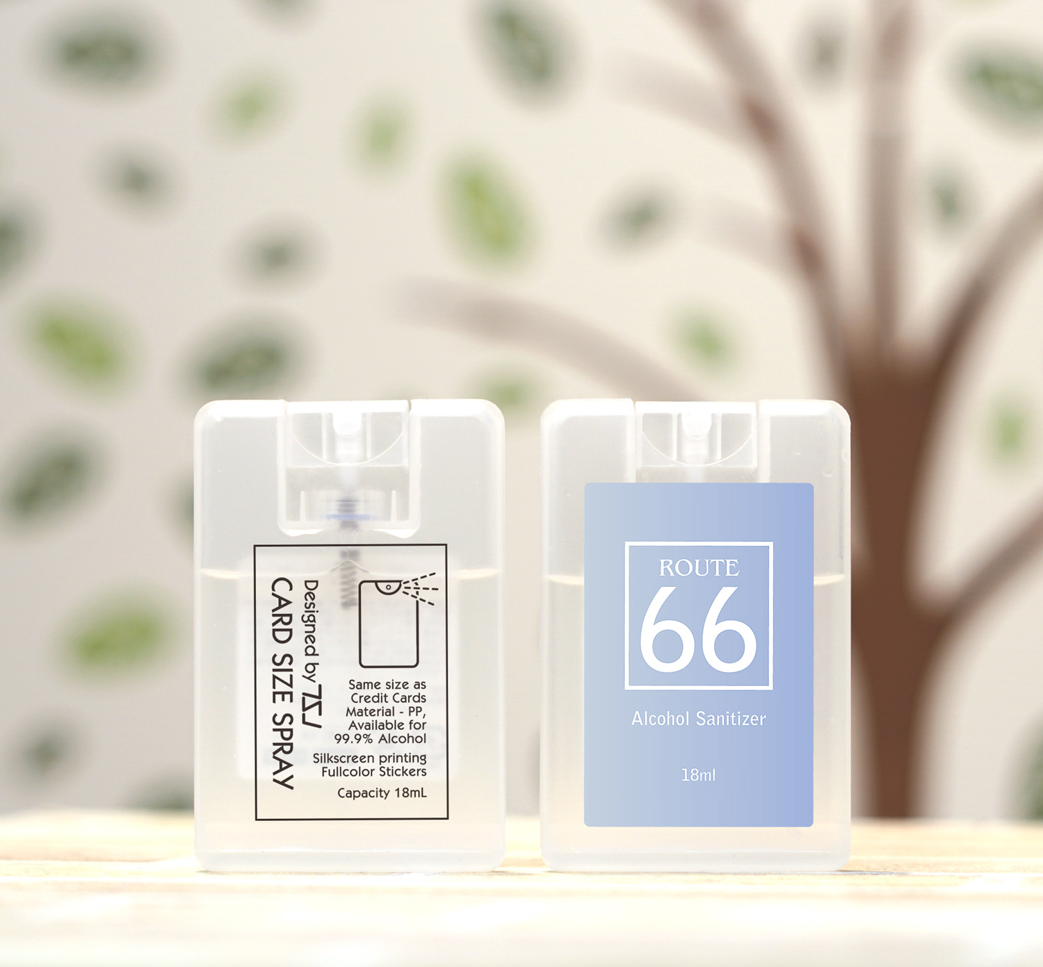 アルコール除菌スプレーOEM【日本製】｜カード型・香り付き・印刷対応